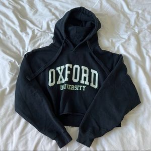 Oxford University Cropped Hoodie